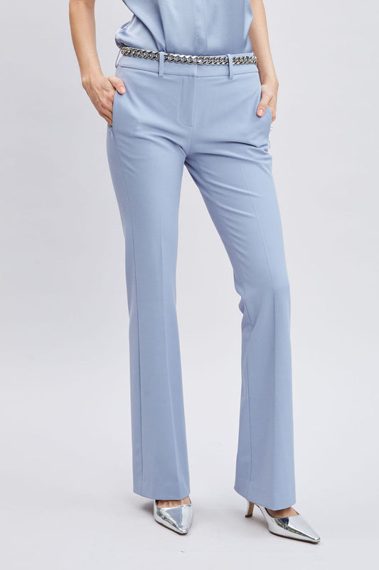 Women Fit & Flare Pant Blue Haze | Elie Tahari