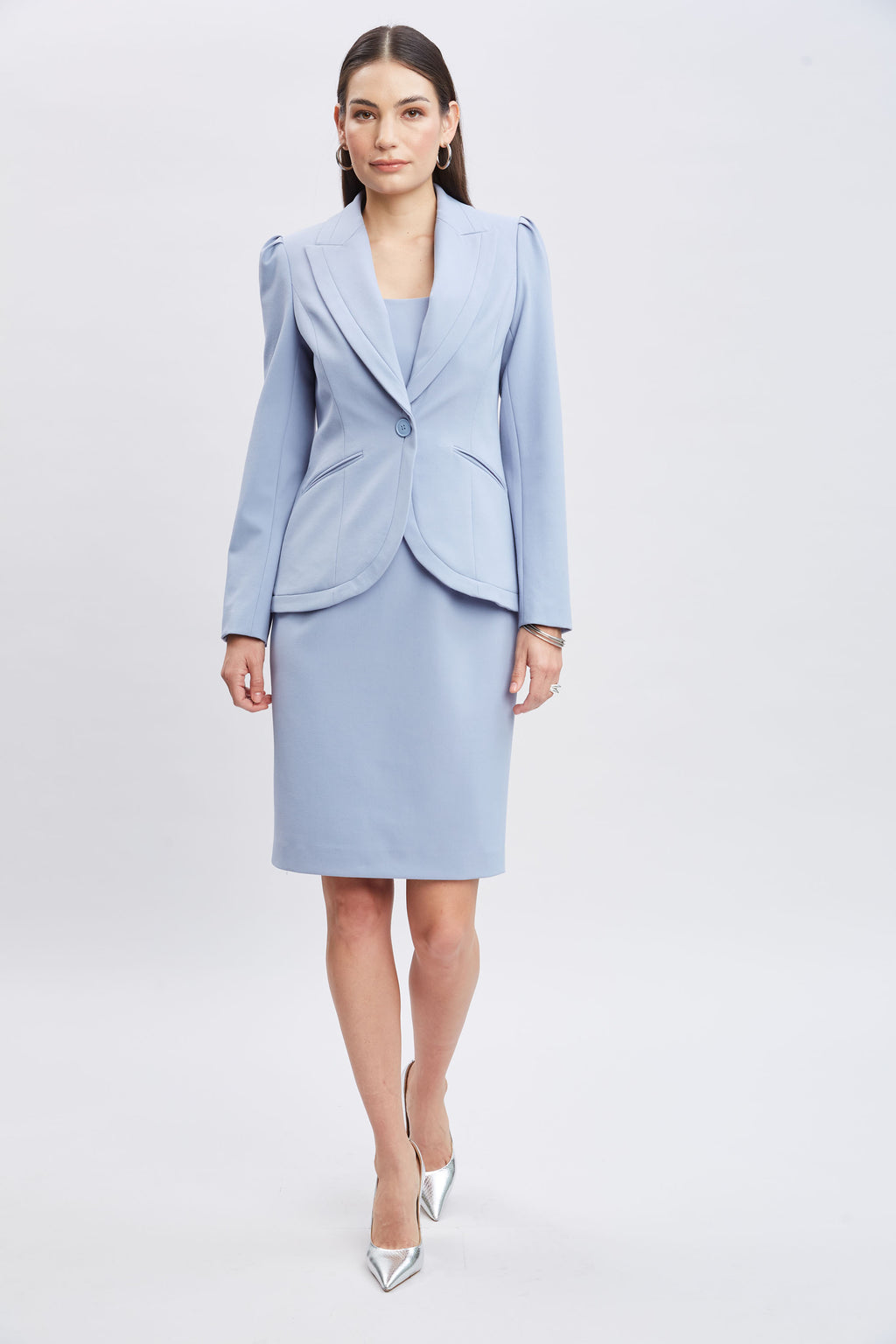 Women Square Neck Slim Dress  | Elie Tahari
