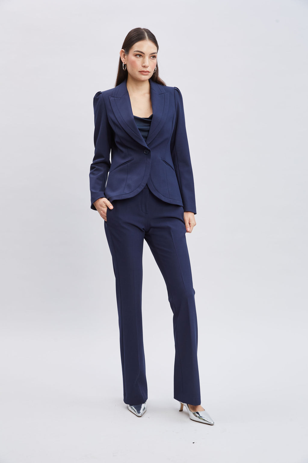 Women Contour Blazer Indigo | Elie Tahari