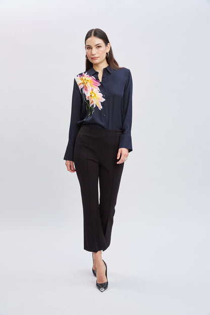 Women Silk Dahlia Button Down Shirt  | Elie Tahari