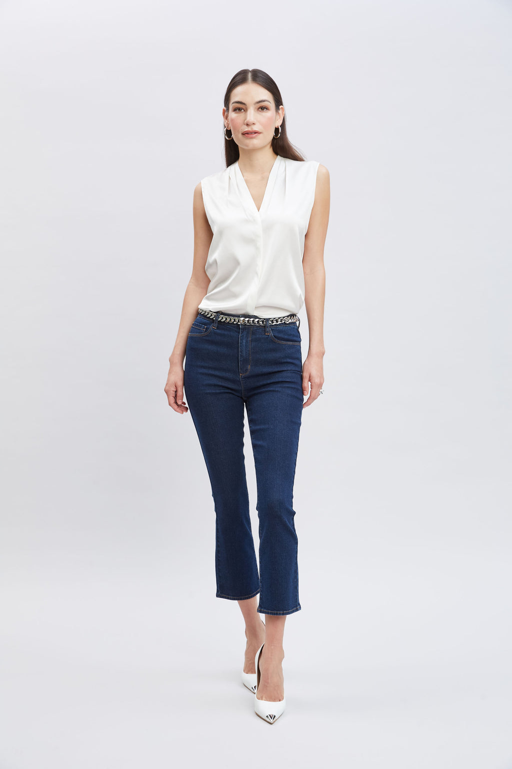 Women Micro Flare Cropped Jeans  | Elie Tahari