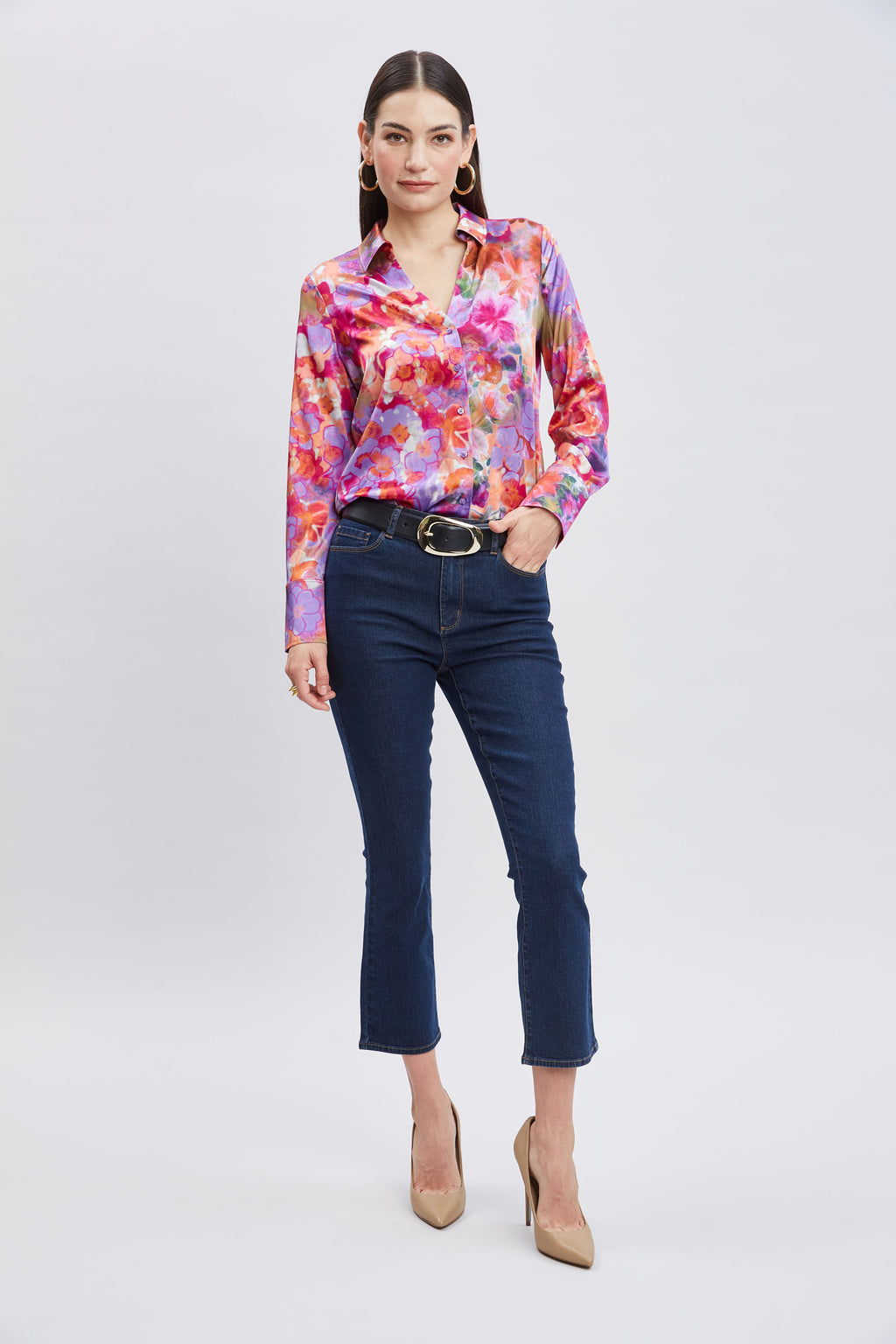 Women Silk Bloomsbury Button Down Shirt  | Elie Tahari