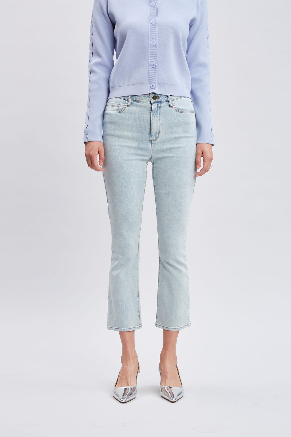Women Micro Flare Cropped Jeans  | Elie Tahari