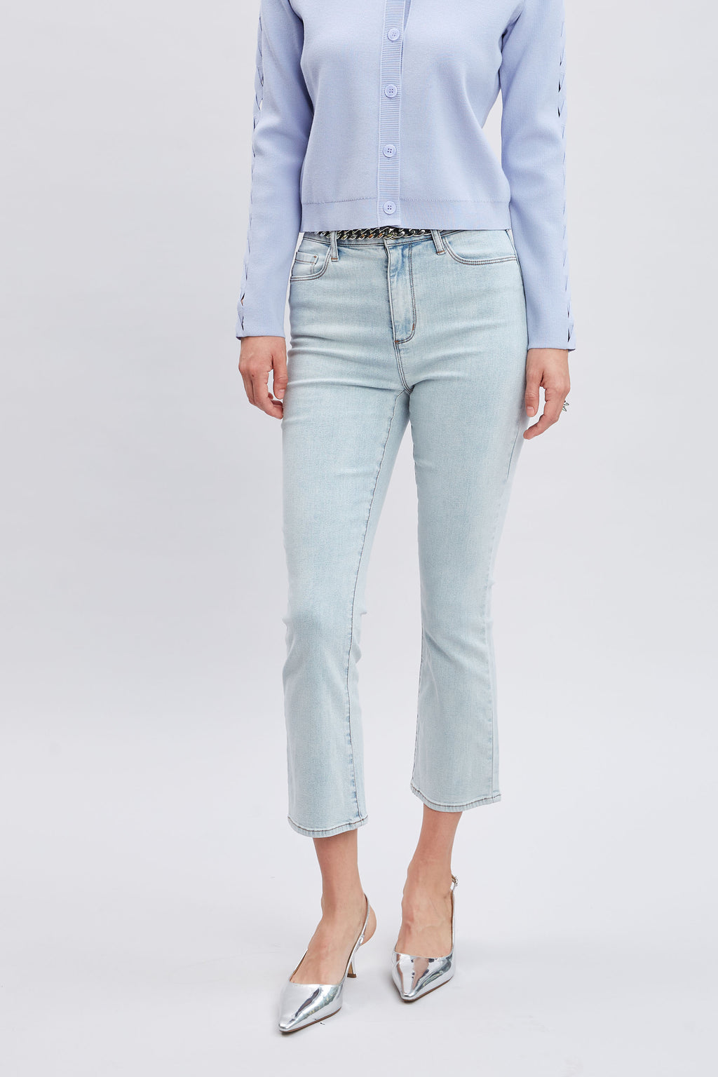 Women Micro Flare Cropped Jeans  | Elie Tahari