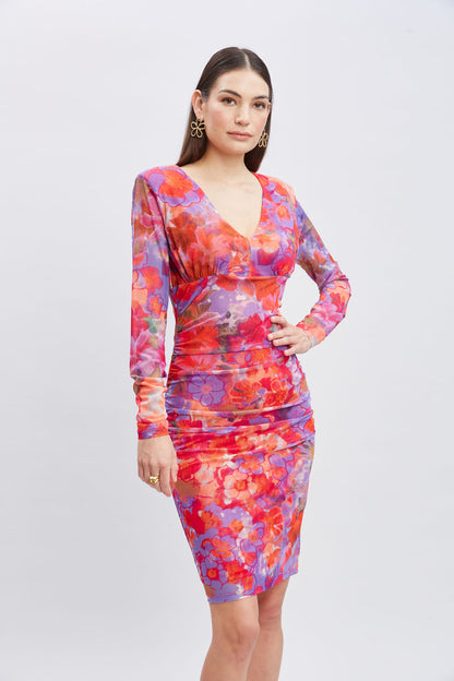 Women Bloomsbury Mesh Dress Multi | Elie Tahari