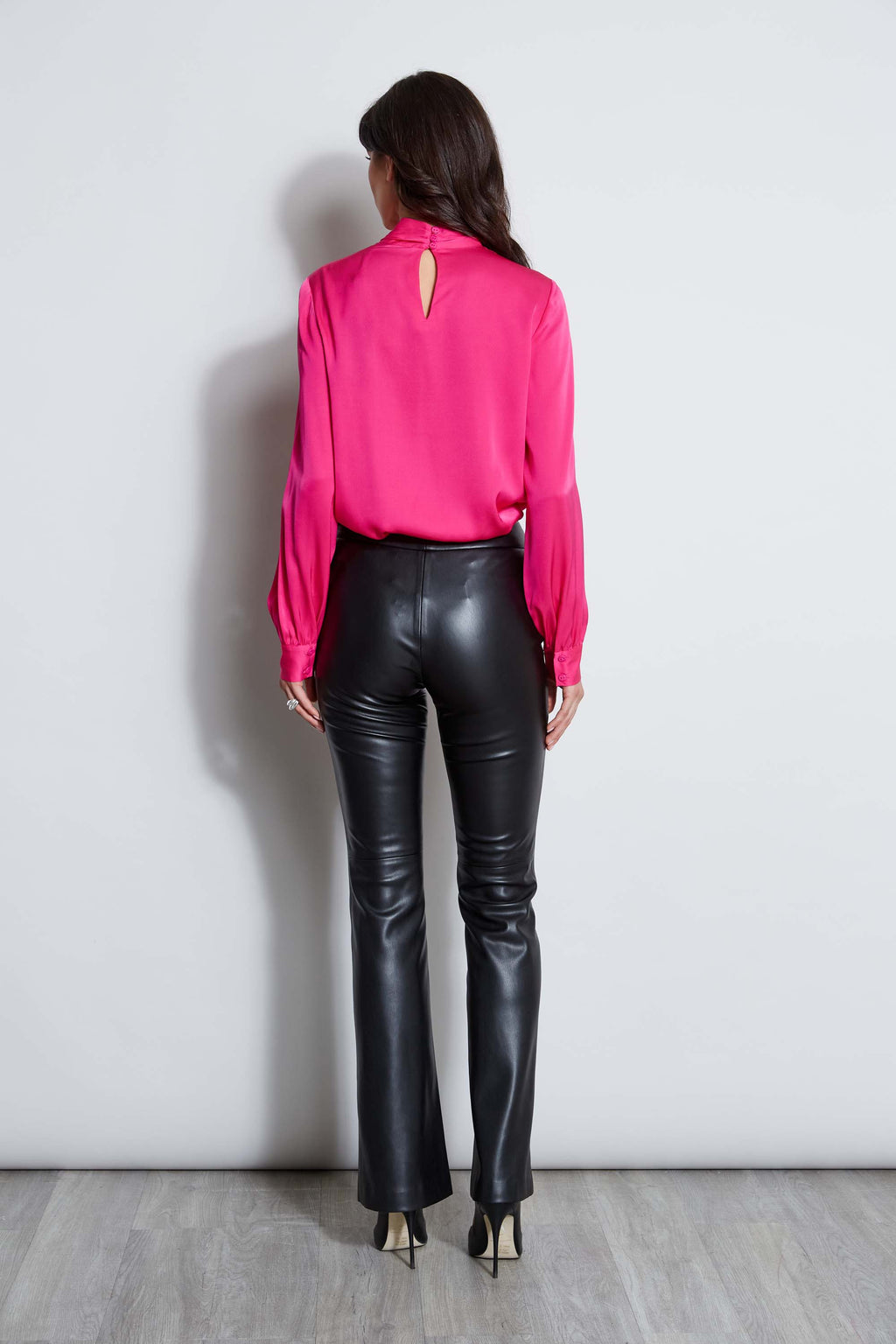 Women Silk Draped Neck Shirt  | Elie Tahari
