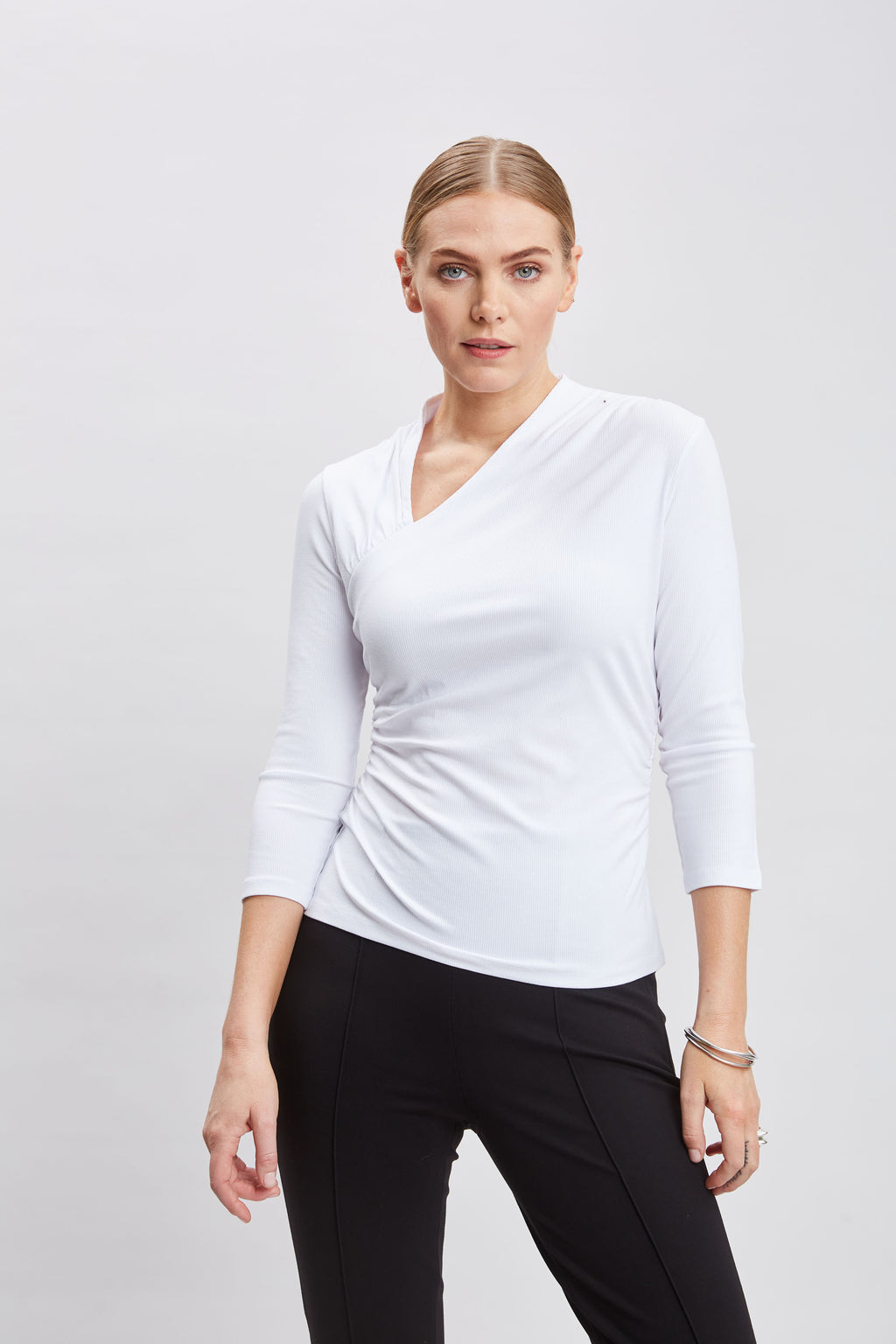 Women Asymmetric Rib Knit  | Elie Tahari