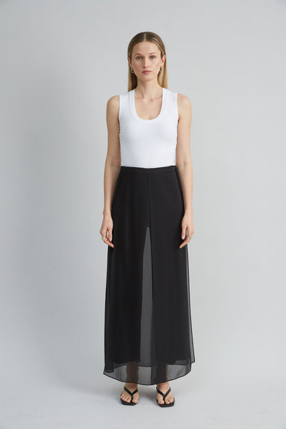 Women Rib Scoop Neck Knit  | Elie Tahari