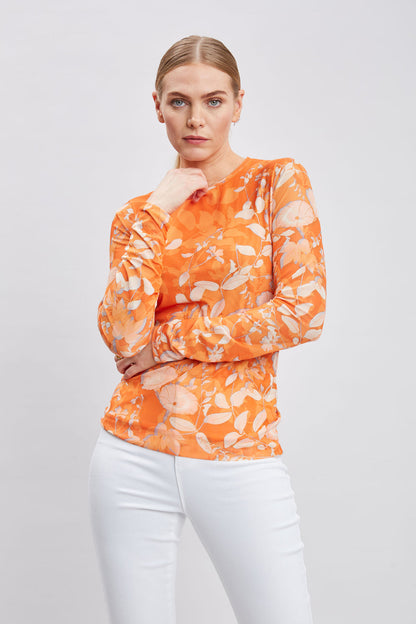 Women Bloom Mesh Knit  | Elie Tahari