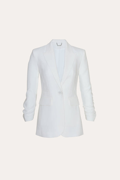 Women Ruched Sleeve Blazer Foam | Elie Tahari