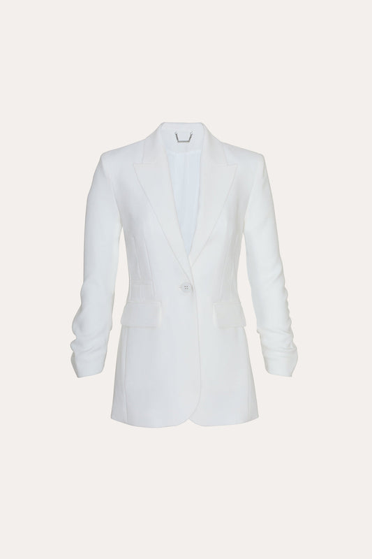 Women Ruched Sleeve Blazer Foam | Elie Tahari