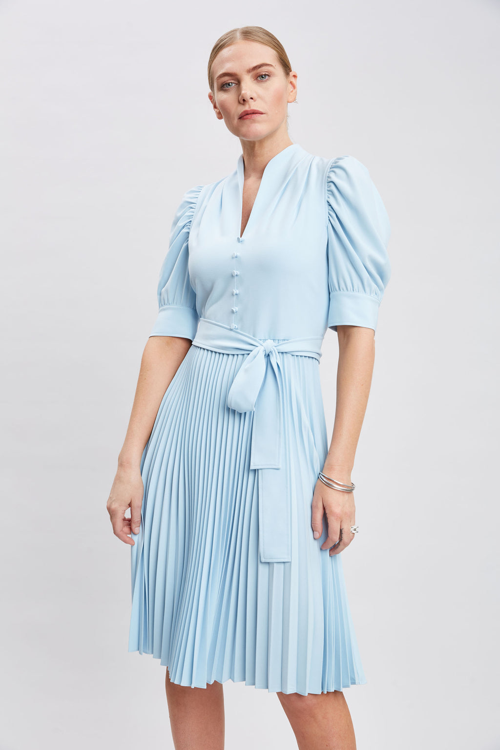 Women Pleated Contour Dress Seafoam | Elie Tahari