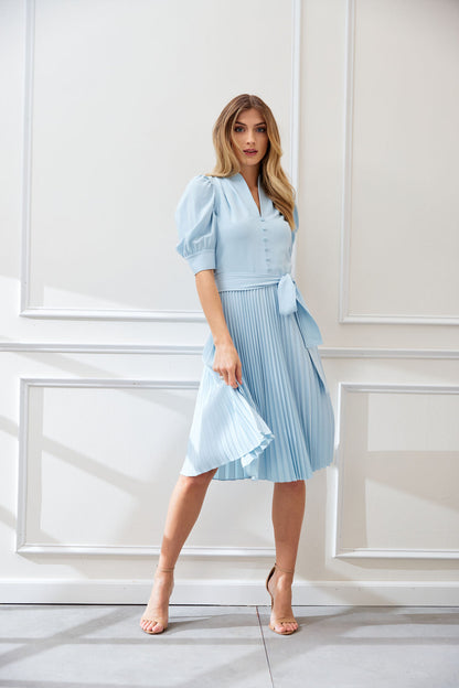 Women Pleated Contour Dress Seafoam | Elie Tahari