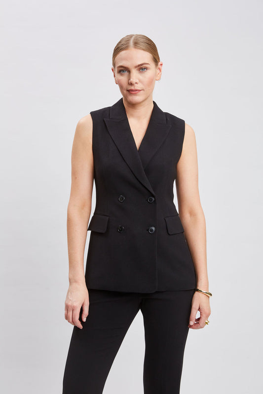 Women Double Breasted Vest  | Elie Tahari
