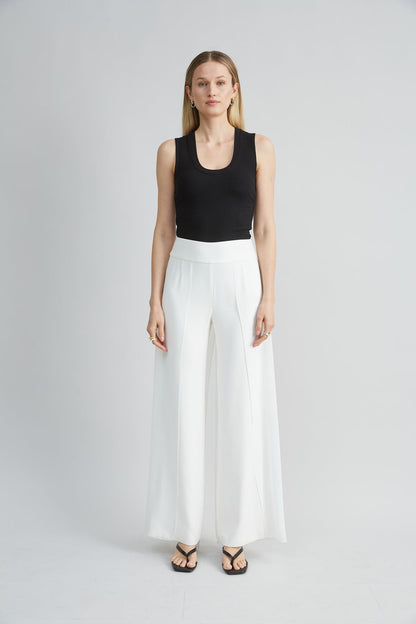 Women Chiffon Panel Pant  | Elie Tahari