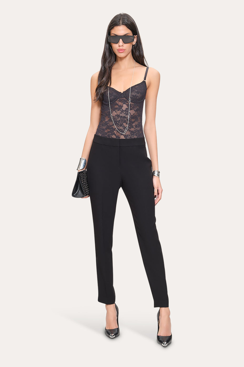Women Slim Crepe Pant Black | Elie Tahari