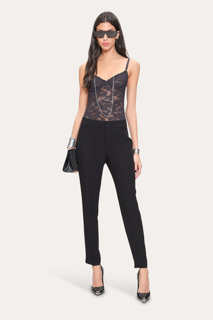 Women Slim Crepe Pant Black | Elie Tahari