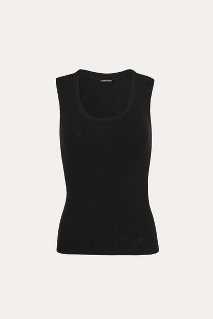 Women Rib Scoop Neck Knit  | Elie Tahari