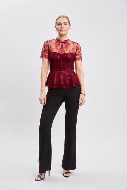 Women Lace Corset Top  | Elie Tahari