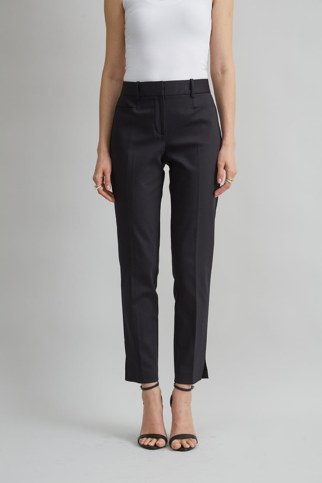 Women Cotton Slim Slit Pant  | Elie Tahari