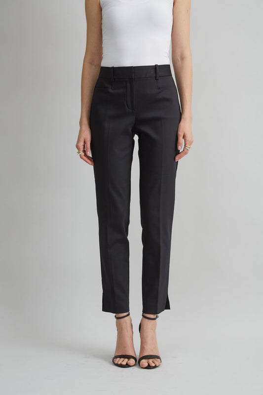 Women Cotton Slim Slit Pant  | Elie Tahari