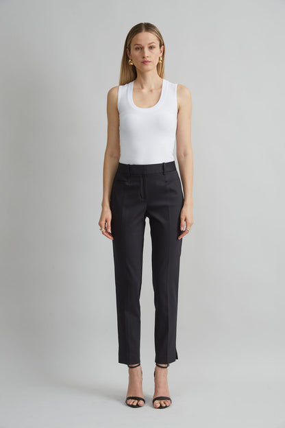 Women Cotton Slim Slit Pant  | Elie Tahari