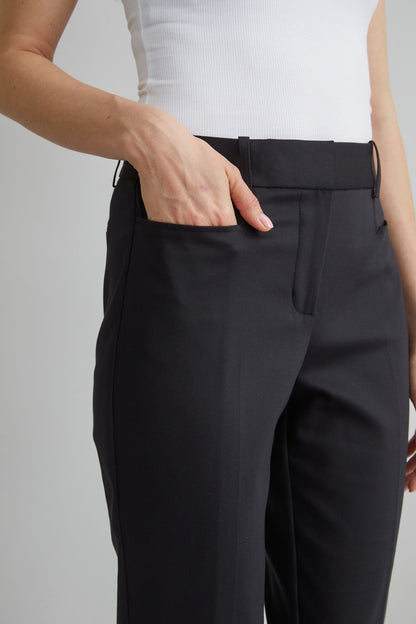 Women Cotton Slim Slit Pant  | Elie Tahari
