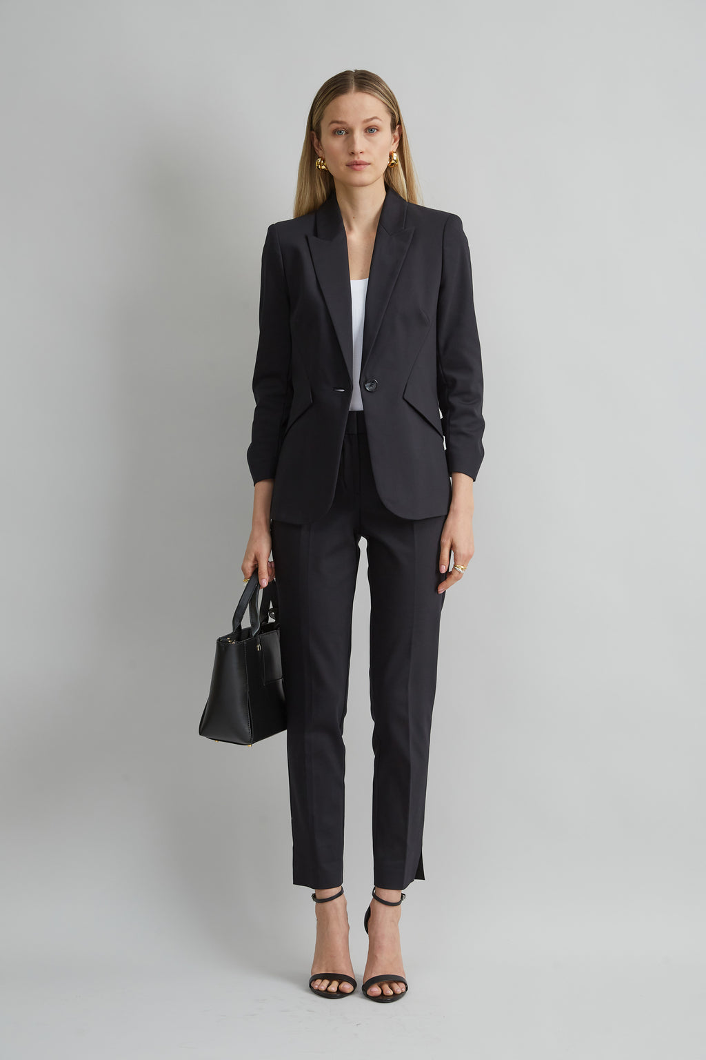 Women Cotton Slim Slit Pant  | Elie Tahari