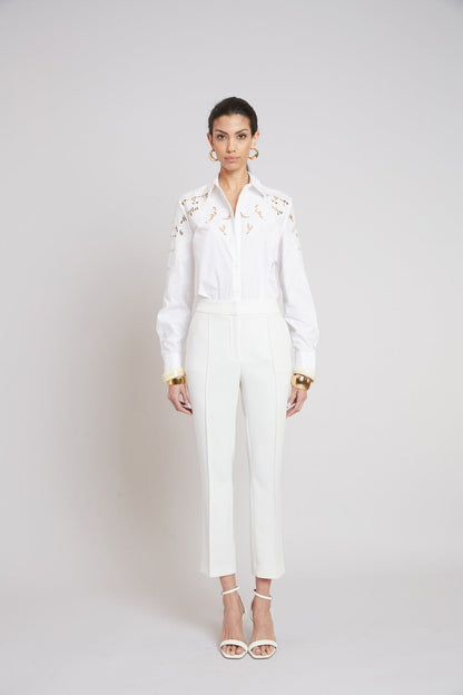 Women Micro Flare Crepe Pant  | Elie Tahari