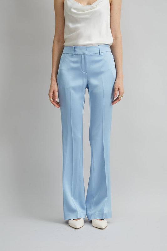 Women Satin Fit & Flare Pant  | Elie Tahari