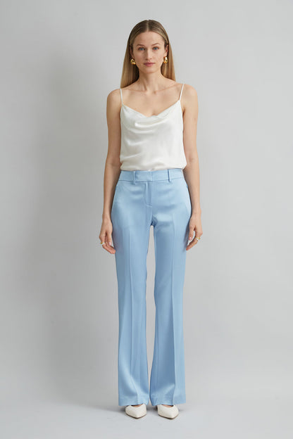 Women Satin Fit & Flare Pant  | Elie Tahari