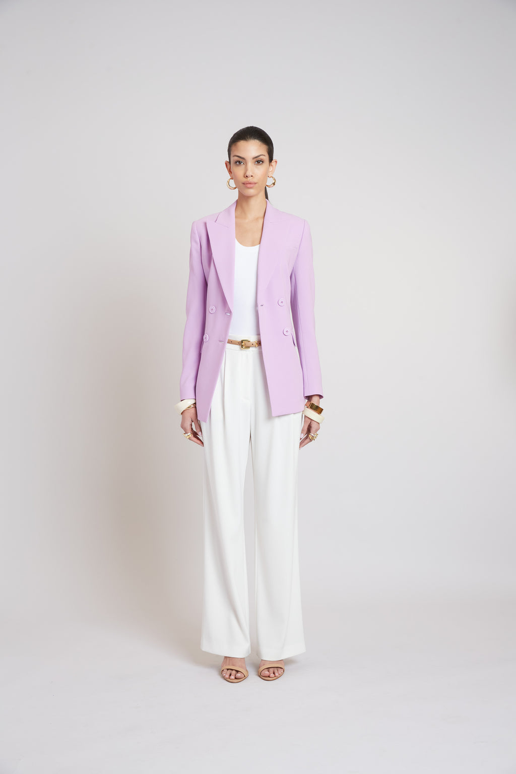 Women Double Breasted Crepe Blazer  | Elie Tahari