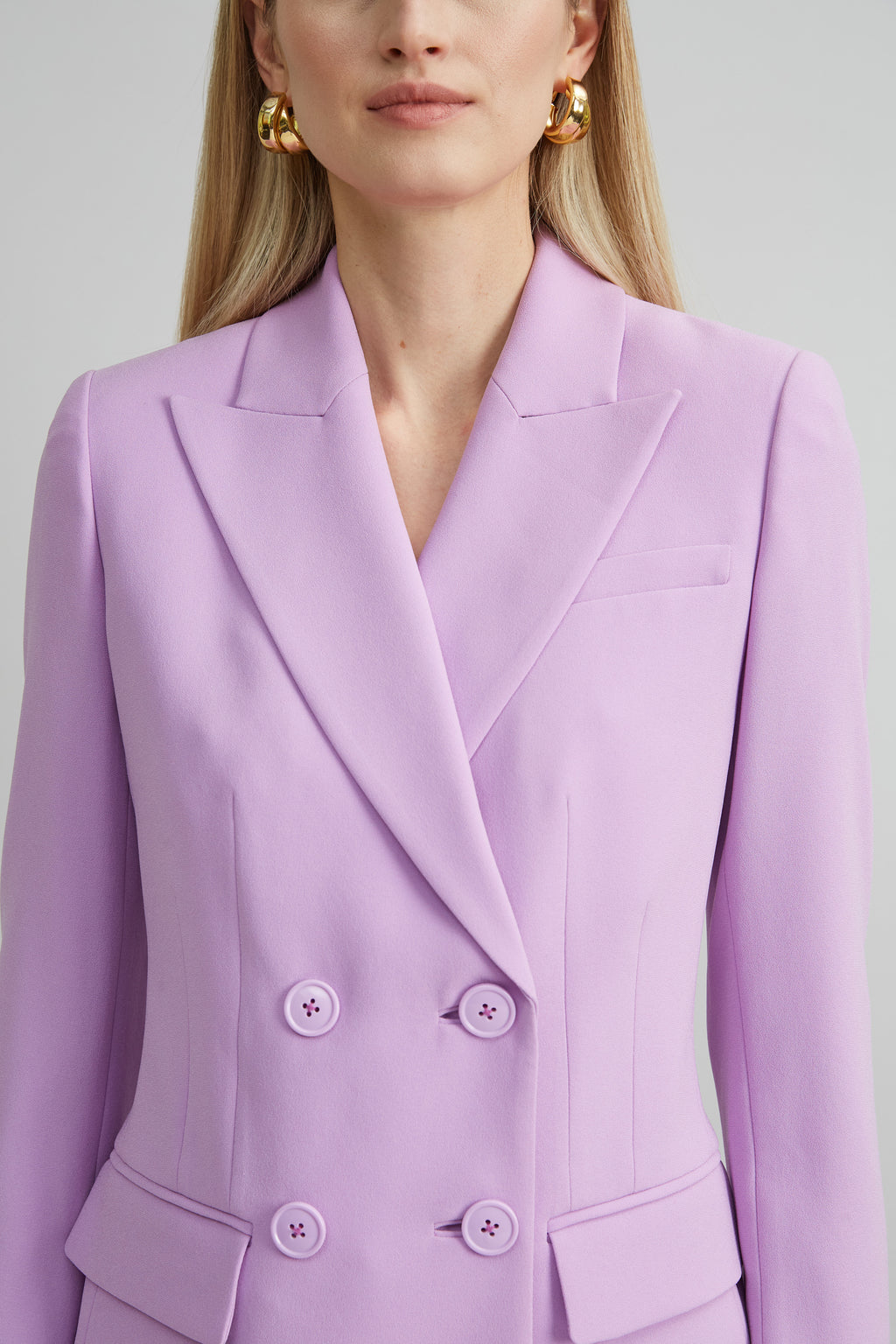 Women Double Breasted Crepe Blazer  | Elie Tahari