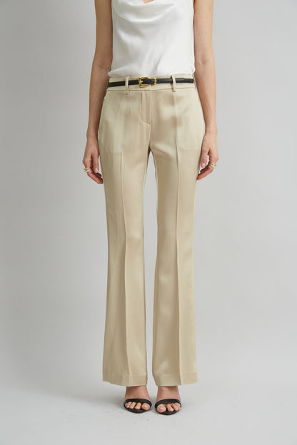 Women Satin Fit & Flare Pant  | Elie Tahari