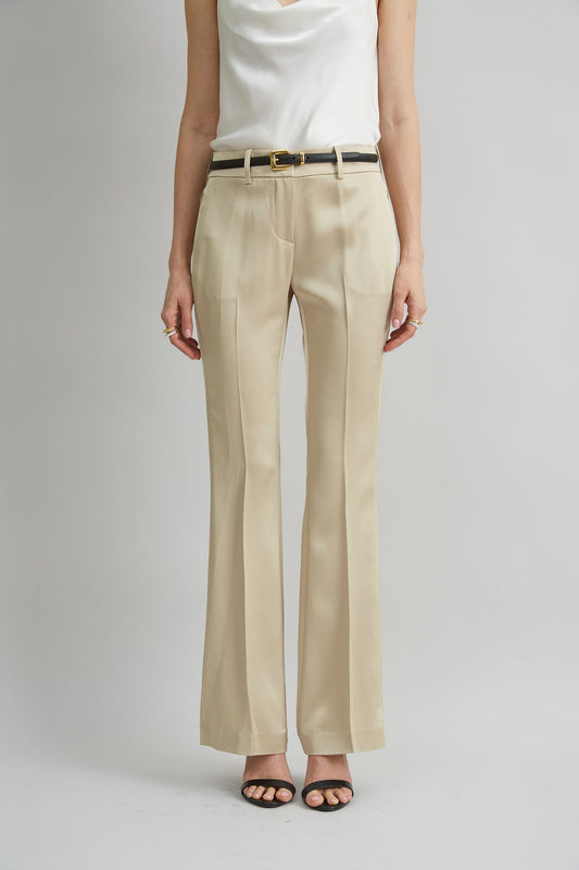 Women Satin Fit & Flare Pant  | Elie Tahari