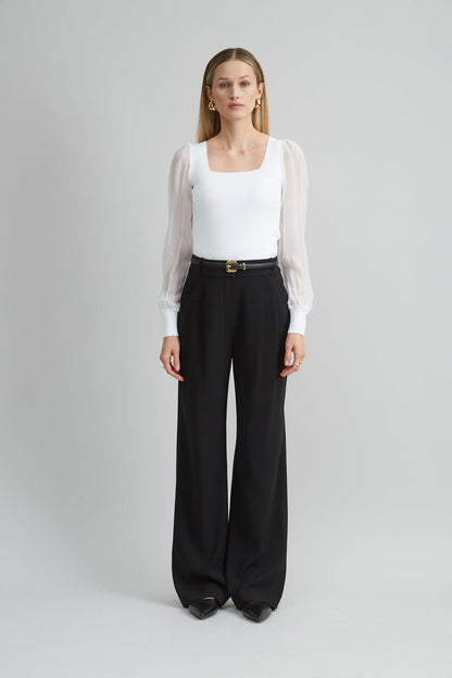 Women Chiffon Sleeve Sweater  | Elie Tahari