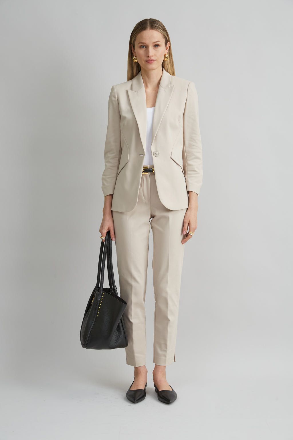 Women Cotton Panel Blazer  | Elie Tahari