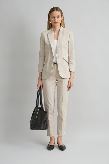 Women Cotton Panel Blazer  | Elie Tahari