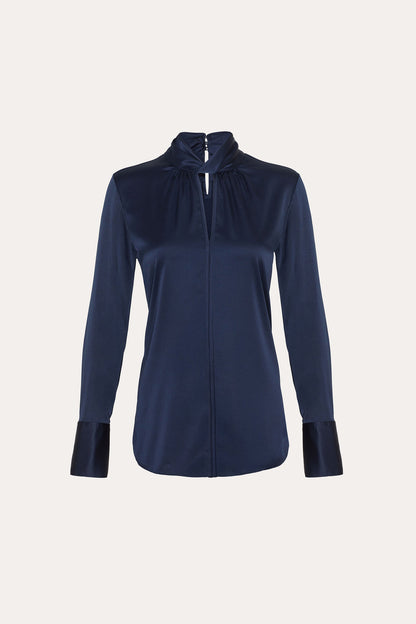 Women Silk Twist Shirt  | Elie Tahari