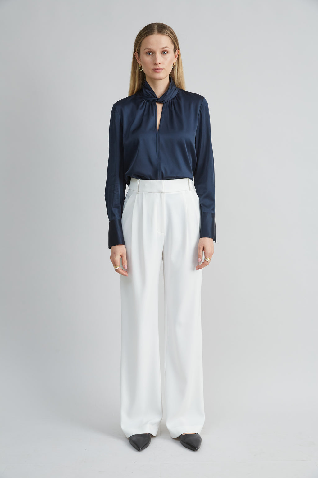 Women Silk Twist Shirt  | Elie Tahari