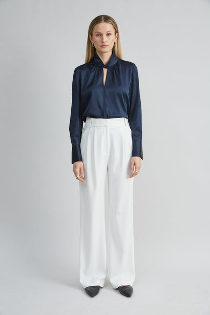 Women Silk Twist Shirt  | Elie Tahari