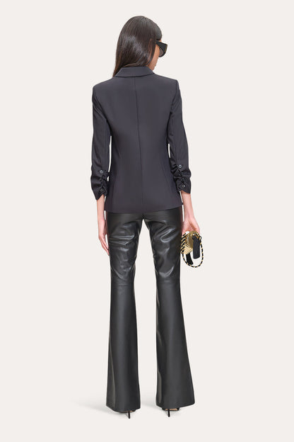 Women Cotton Panel Blazer Black | Elie Tahari