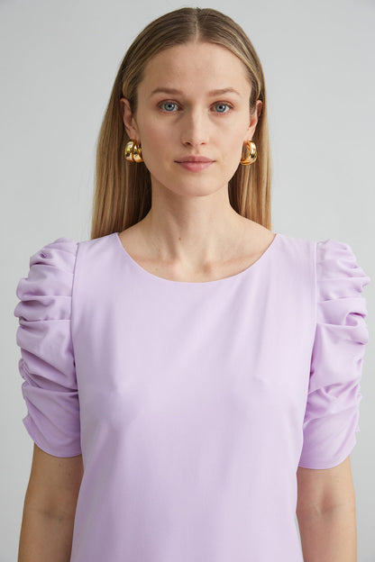 Women Ruched Sleeve Shift Dress Thistle | Elie Tahari