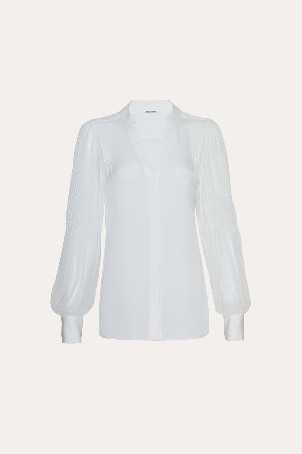 Women Chiffon Button Down Shirt Fresh Pearl | Elie Tahari