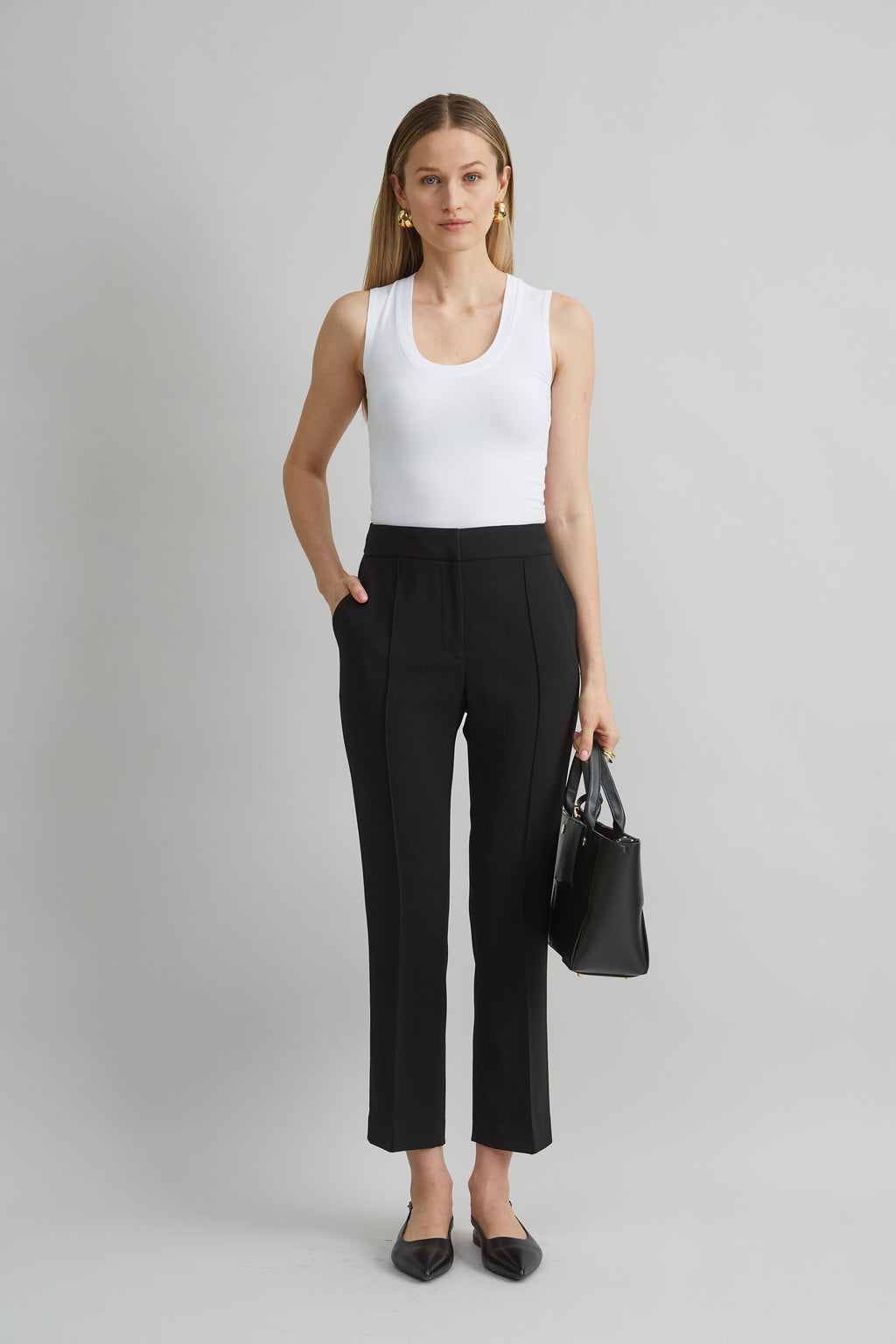 Women Micro Flare Crepe Pant  | Elie Tahari