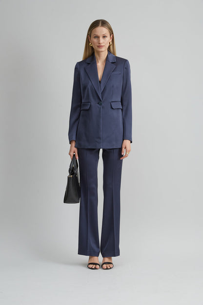 Women Satin Fit & Flare Pant  | Elie Tahari