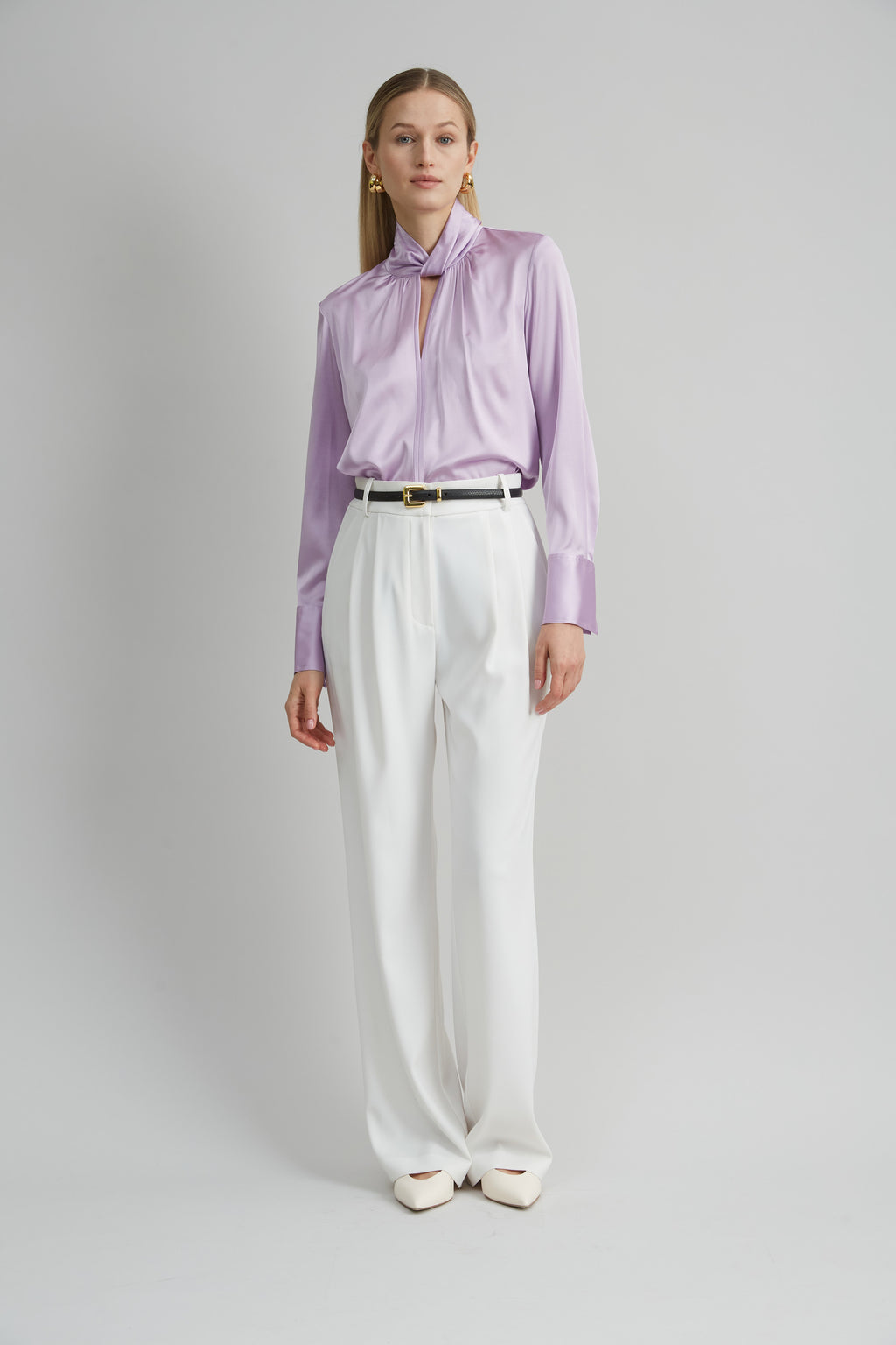 Women Silk Twist Shirt  | Elie Tahari