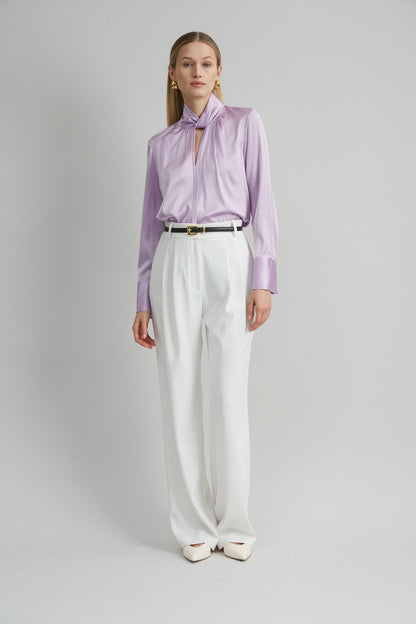 Women Silk Twist Shirt  | Elie Tahari