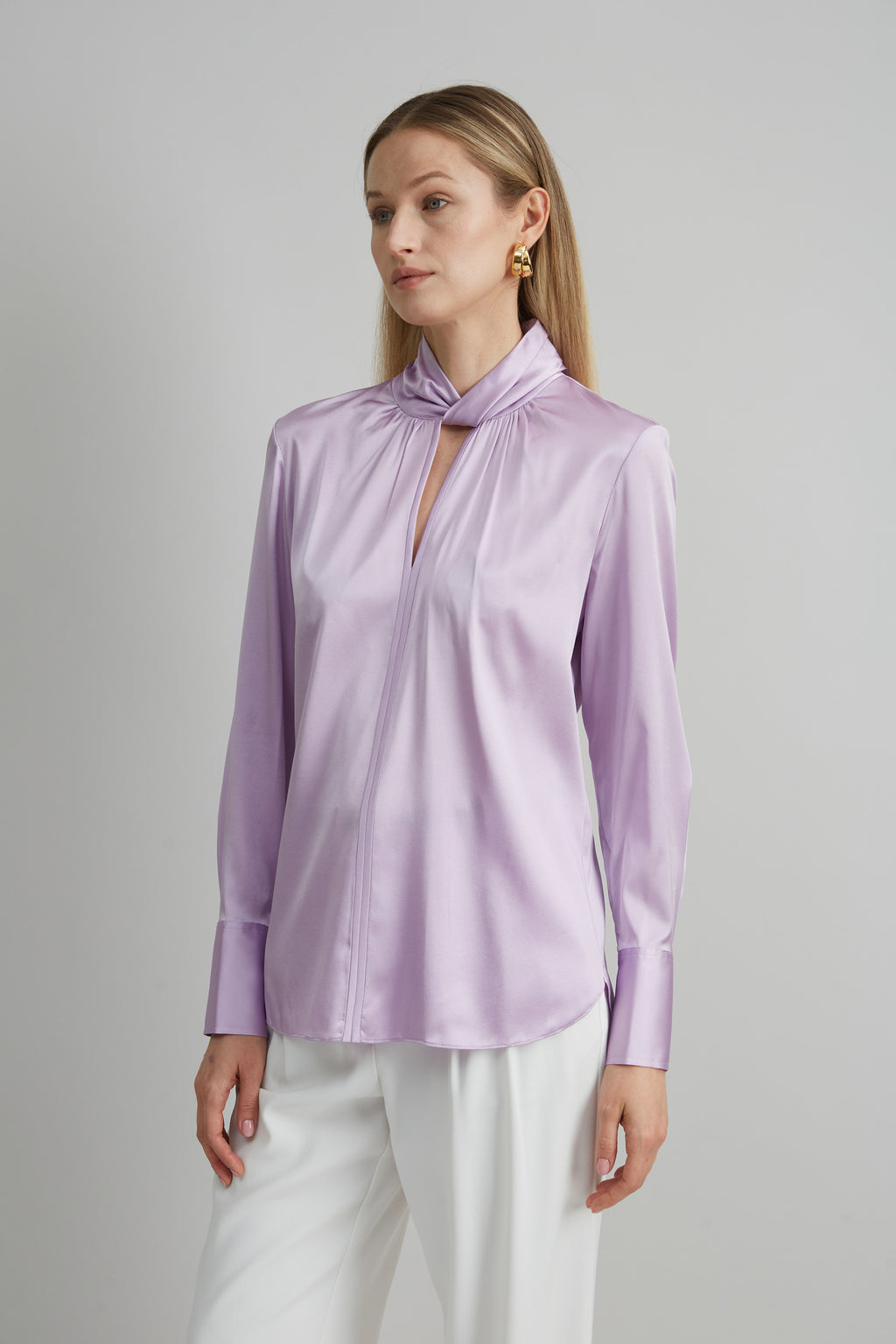 Women Silk Twist Shirt  | Elie Tahari