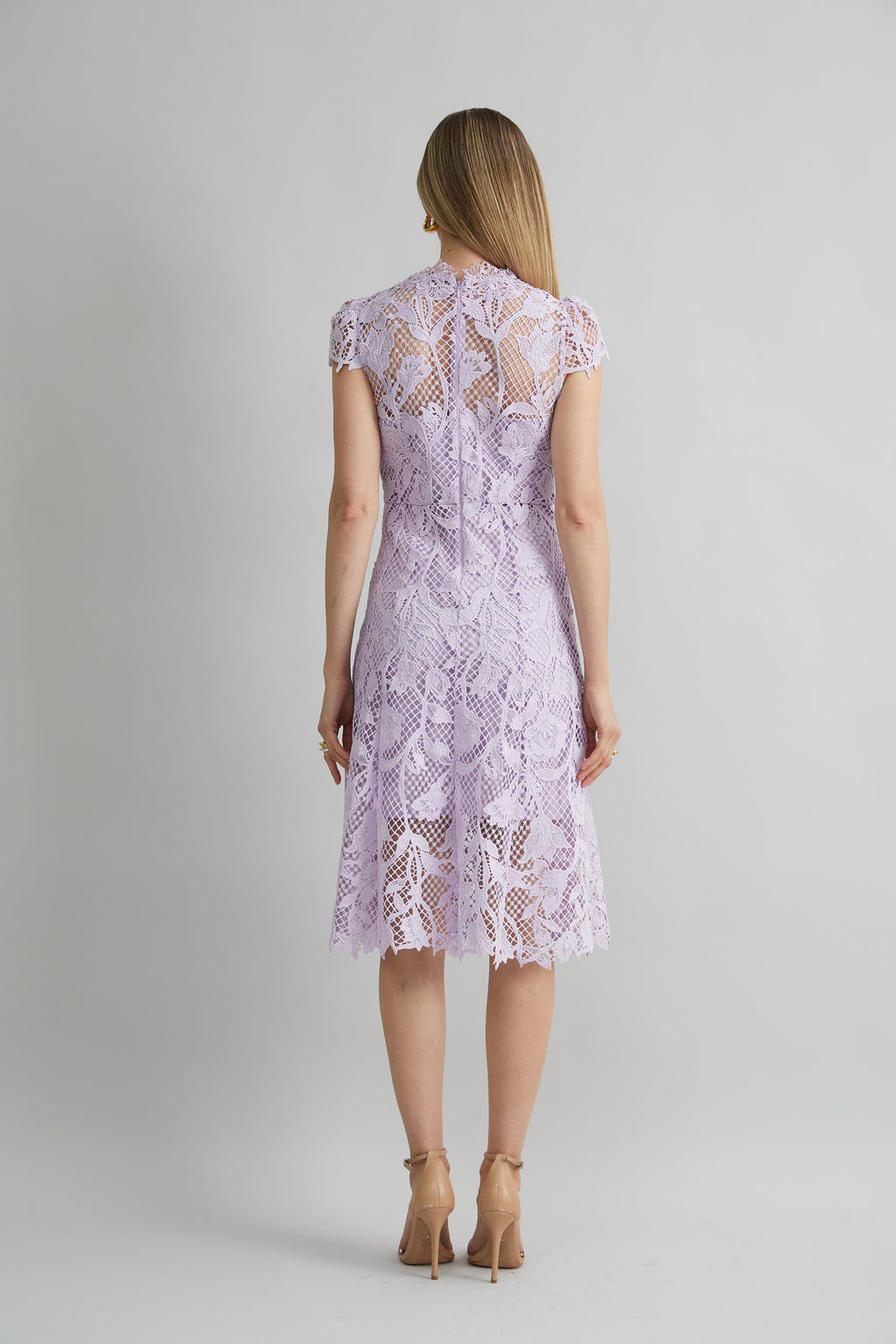 Women Floral Lace Midi Dress Thistle | Elie Tahari